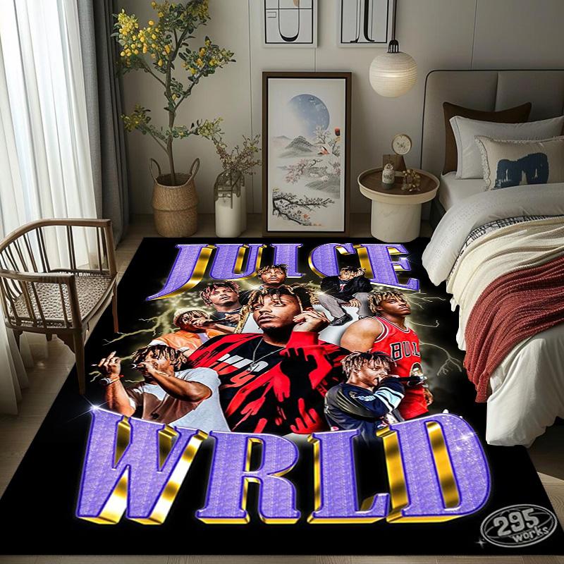 Juice Wrld: Legacy Music Passion Carpet Printing Suitable for All Seasons Bathroom Mat Fashion Office Chair Cushion