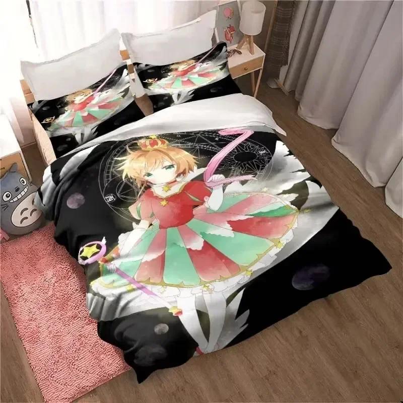 Comforter 3D Print Anime Cardcaptor Sakura Bedding Set Bedroom Soft Modern S Comefortable And