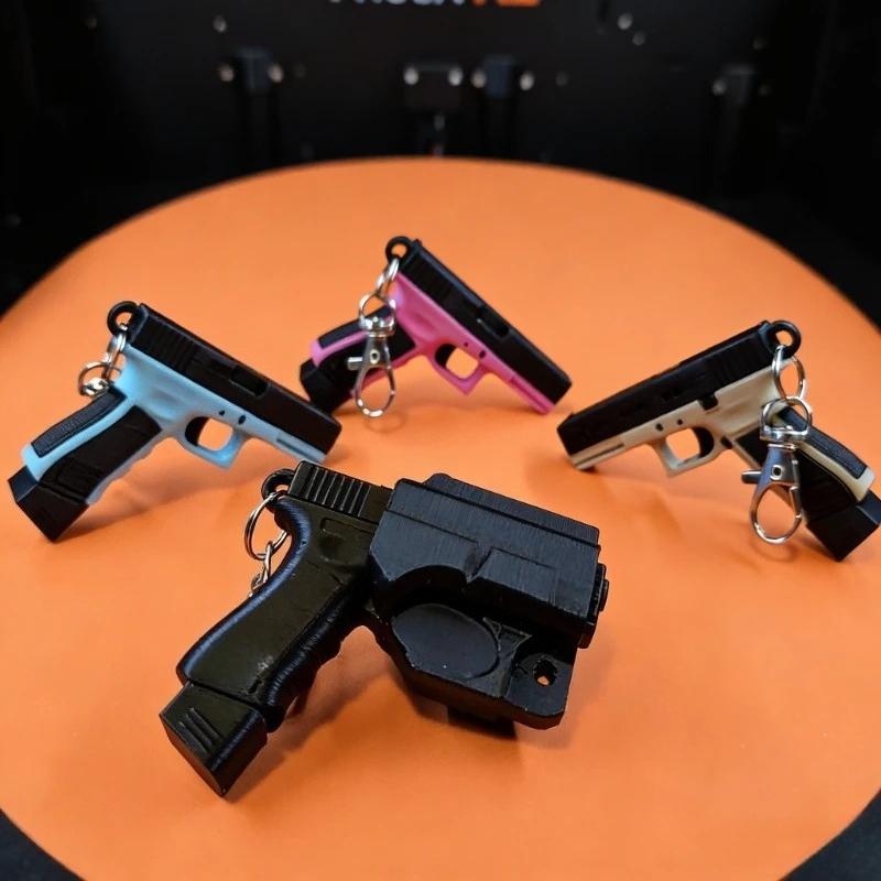 1 Zestaw Taktyczny Brelok do Pistoletu Szybkiego Wyciągania, Mini Kabura z Klipsem do Paska, Zabawny Modny Design, Funkcjonalny Dodatek na Co Dzień dla Mężczyzn