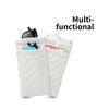 1Piece Soft PU Double Glasses Case Portable Squeeze Top Leather Glasses Case Minimalist Argyle Anti-Scratch Glasses Storage Bag