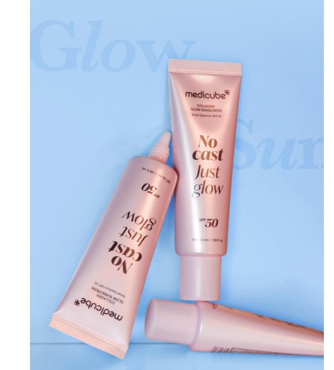 MediCube Collagen Glow Sunscreen 50ml – Radiant Makeup Base Sun Cream