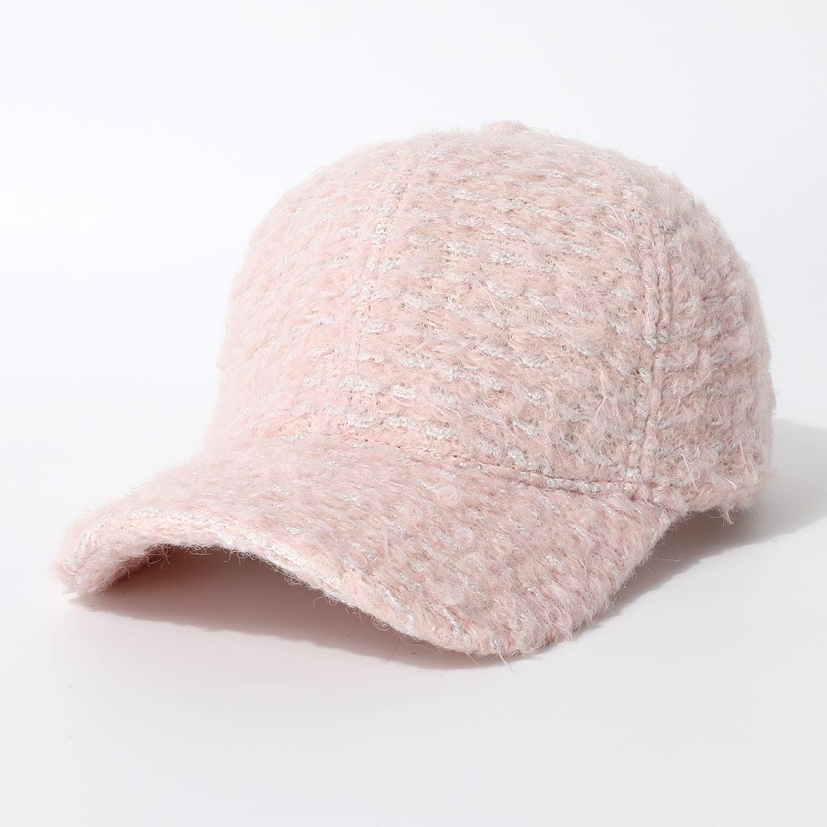 Весенне-осенняя бейсболка, уличная флисовая трендовая кепка, простая универсальная бейсболка one size fits all [winter stick]