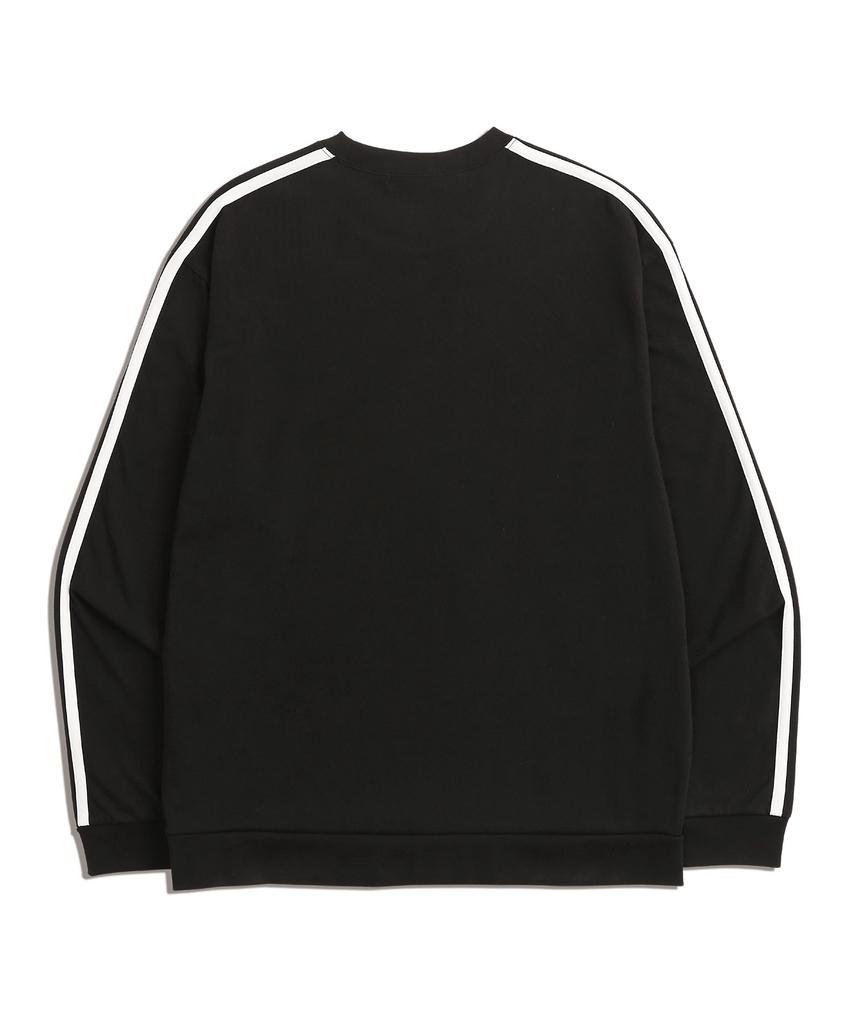 VANNWORKS Two-Tone Uniform Logo Jersey Sweatshirt (Vls0039) Black/Sky