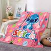 1Pc Stitch Adventure Polka Dots Blanket Soft Throw Blanket For Home Bedroom Bed Sofa Travel Office Solid Christmas Blanket