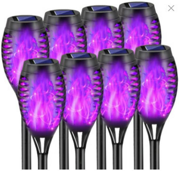12LED Solar Street Torch - Outdoor Flame Light Simulation for Courtyard Decor