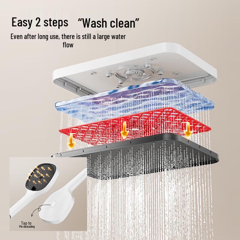 JOMOO Dual Pressurization Dual Spray Shower Set