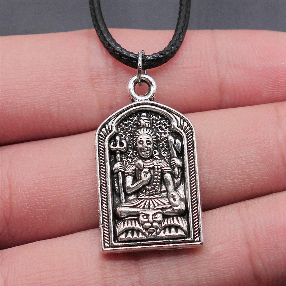 45cm Necklace Leather Chain Big Chief Pharaoh Buddhism Minimalist Jewelry Components QN015