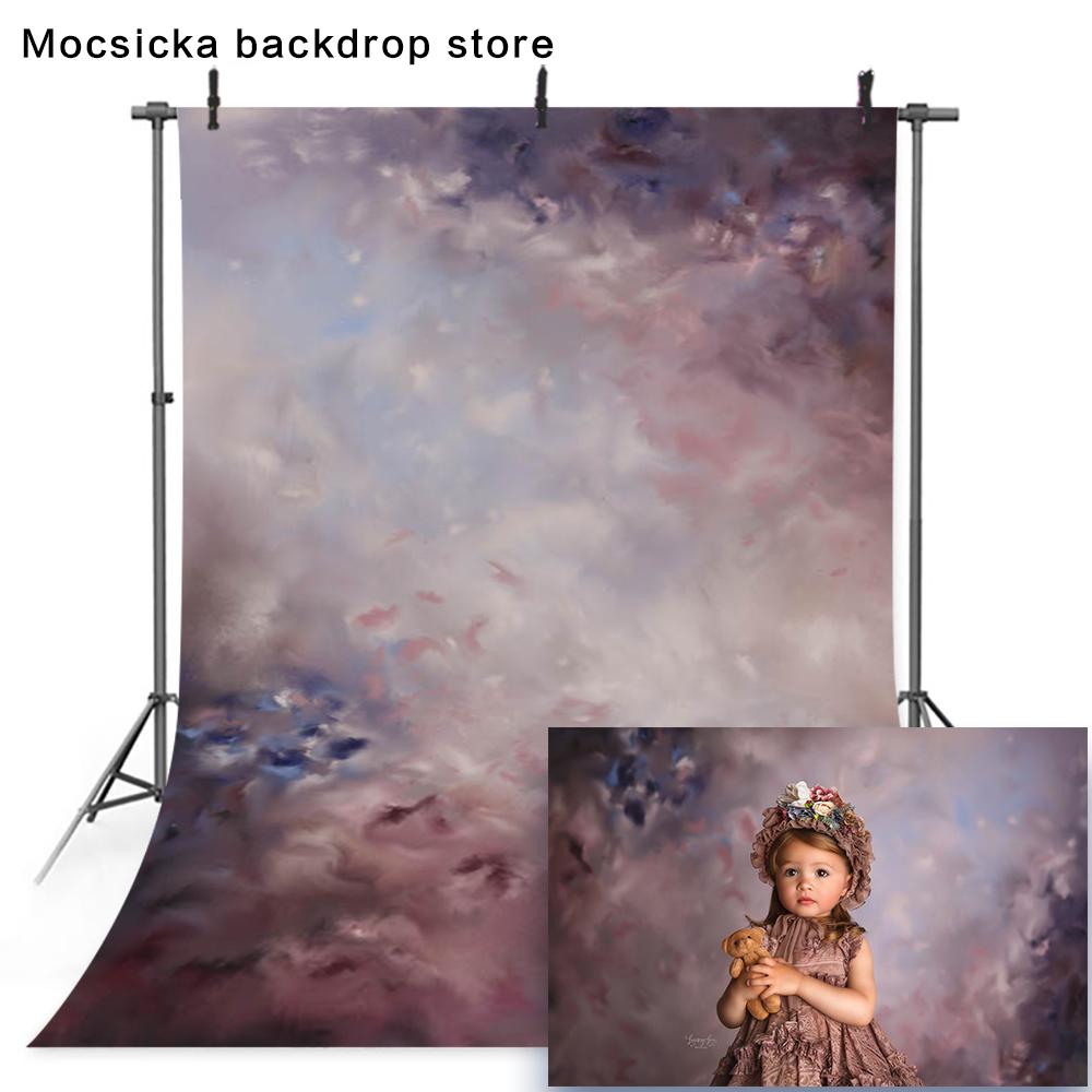 Abstract Texture Old Master Backdrop For Photography Baby Kids Solid Color Classic Portrait Photo Shoot Background Decor Studio