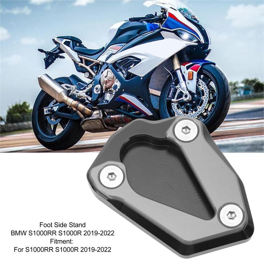 TUORE Foot Pad Support Plate Safety Guarantee Motorcycle Side Stand Plate for S1000RR S1000R 2019-2022 (Titanium)