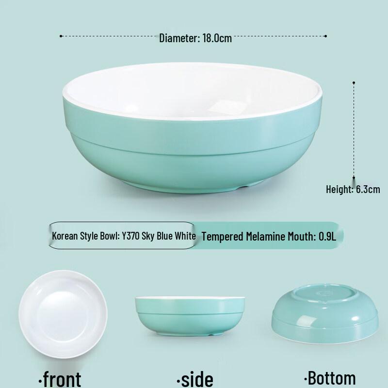 Commercial Grade Extra-Thick Melamine Imitation Porcelain Soup Bowl