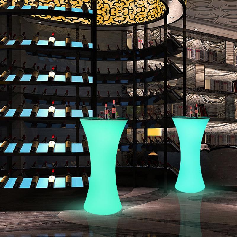 LED Illuminated High Table & Chairs Set - Nightclub Furniture