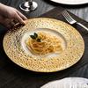 Creative Meteorite Pattern Ceramic Pasta Plate Restaurant Hotel Plate Cooking Dishes Barbecue Steak Plate Kitchen Utensils Dish