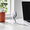Sophisticated Small Sculpture 3D Printed Mascara Shaped Figurine, Creative Human Face Art Ornament with Faux Stone Modern Desktop Accessory