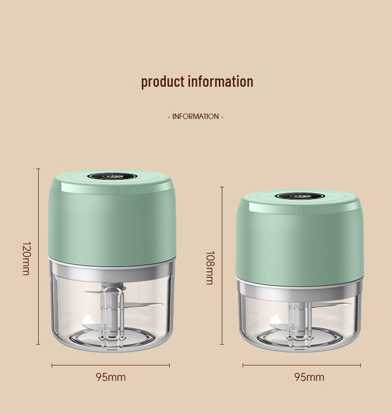 Electric Mini Garlic Masher: Automatic, Wireless Kitchen Tool for Garlic & Baby Food