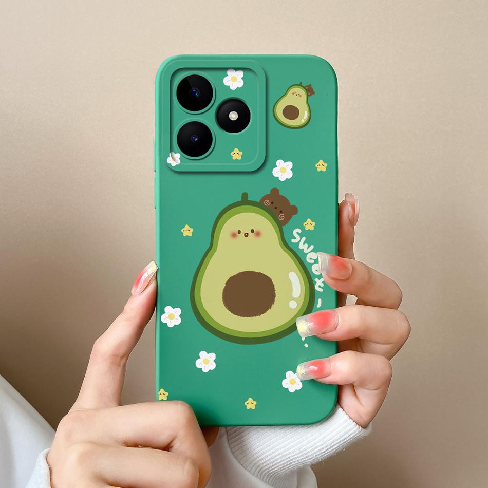 Coque Simple Pour Realme Note 50 Style Décontracté Protection Complète Anti-Choc Coque Arrière Silicone Liquide Doux Modèle RMX3834 Coque