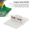 10 Pcs   Drill Bit Set 1Celsius8in Shank Tungsten Steel Strong Abrasion Resistance High Hardness Drill Bits