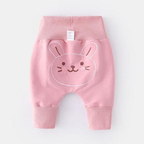 

Детские хлопковые брюки с высокой талией и защитой живота - дышащие полипропиленовые брюки для малышей на весну, осень и зиму 73 cm