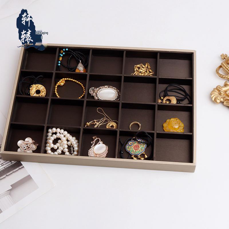 Champagne Brown Jewelry Storage Tray for Rings, Studs, Bracelets, and Necklaces