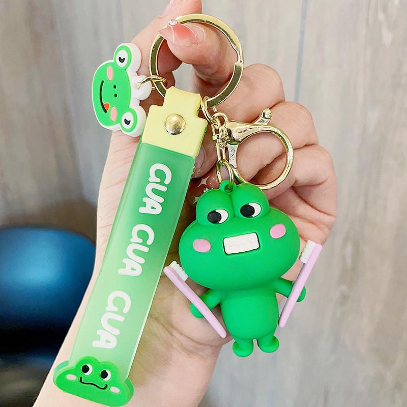 Adorable Frog Keychain Cute Cartoon Design Perfect Gift For Couples And Friends