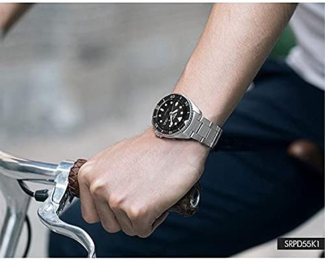 Seiko Dress Watch SRPD55K1 Silver 42 Modern Modern, Silver, mm,