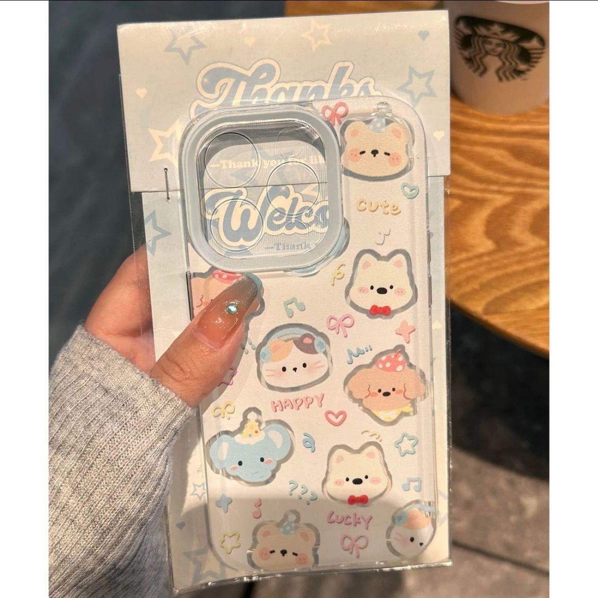 

Cute Cartoon Family Phone Case for iPhone 16/14/13, 12 Pro Max, XR, XS iPhone XR