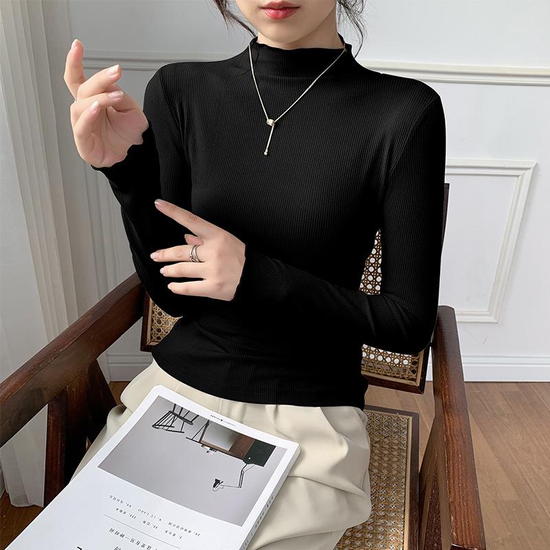 

Women s Black Modal Mid-Neck Slim Fit Base Layer Long Sleeve Top - 2024 Collection XL [suitable for 70-80 kg]