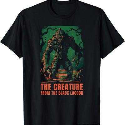 Halloween-Kreatur aus „Die schwarze Lagune“ – Herren-T-Shirt zum klassischen Horrorfilm