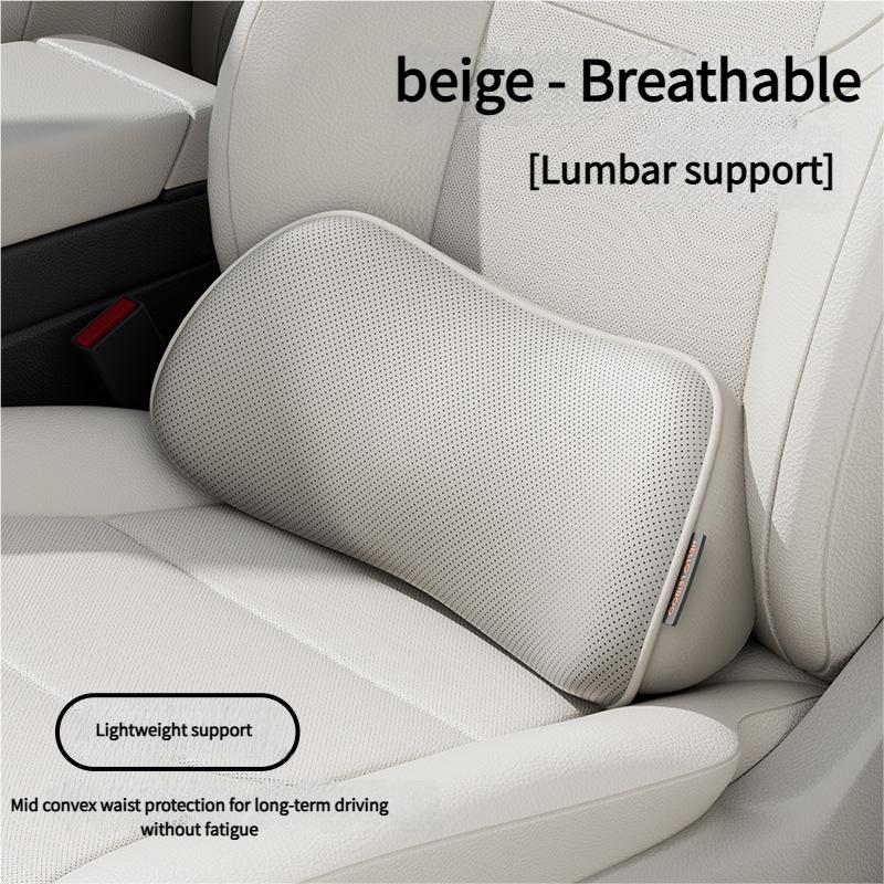 Memory Foam Car Seat Pillow Breathable Lumbar Support Back Protector for Office Chairs and Car Interior Accessories