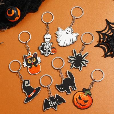 Halloween Schlüsselanhänger Lustiger Kürbis Geister Mumie Hexenhut Anhänger Schlüsselanhänger Für Frauen Männer Party Geschenke Schmuck