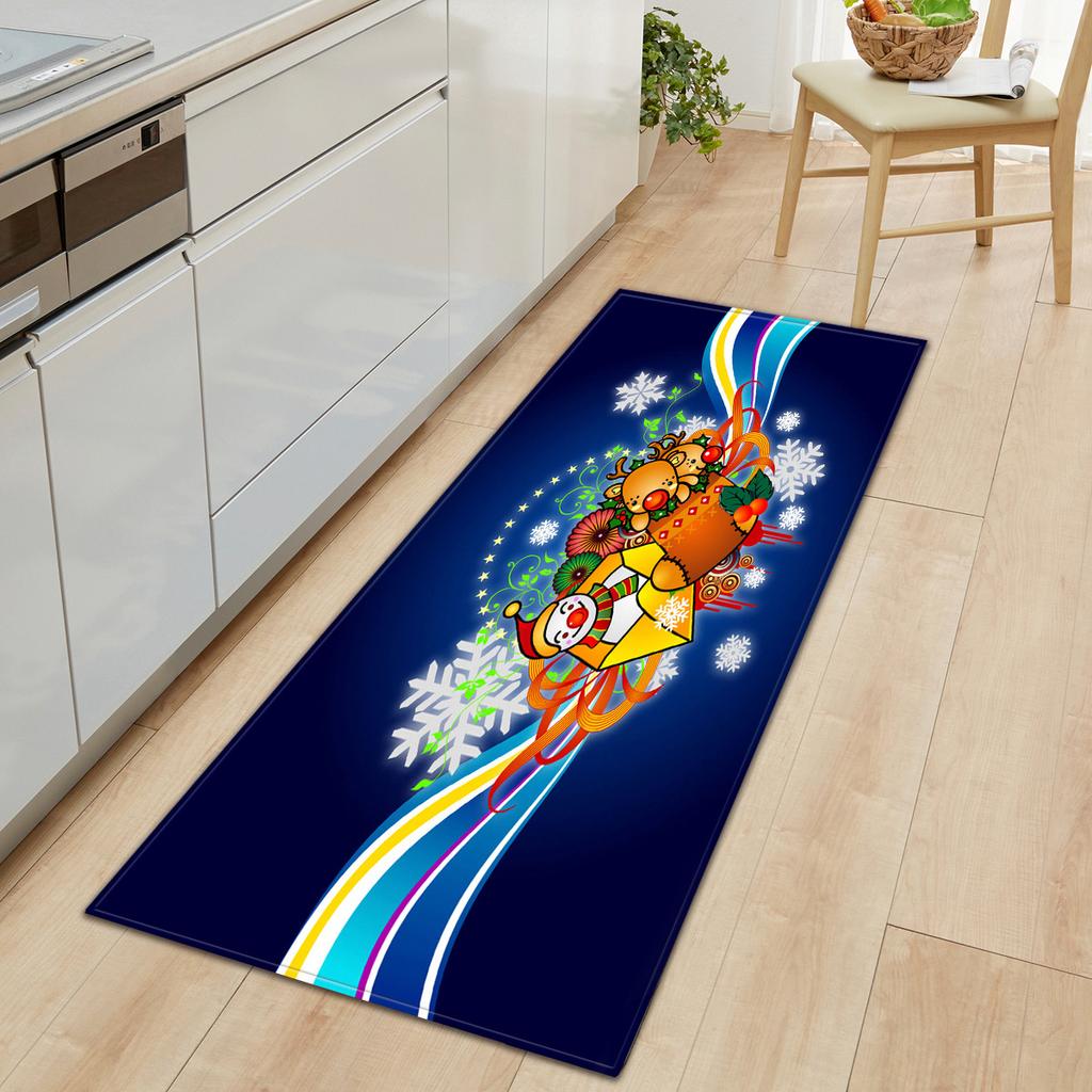Christmas Kitchen Sand Carpet Doormat Long Floor Mat