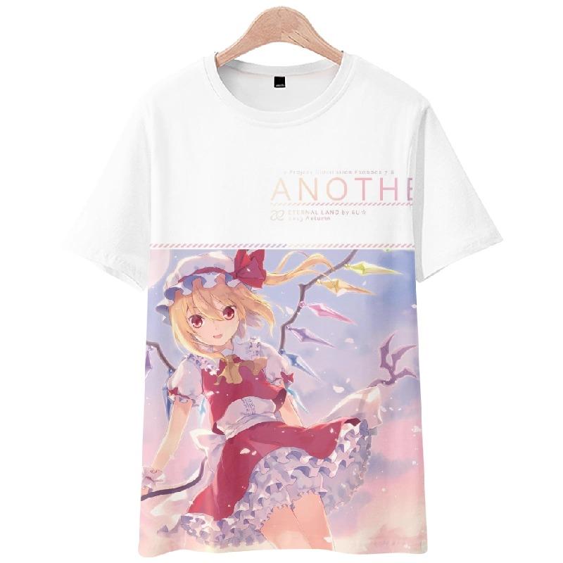 Game Touhou Project Cosplay T-Shirt 3D Hakurei Reimu Print Anime Cartoon Tees Summer Men Women Harajuku