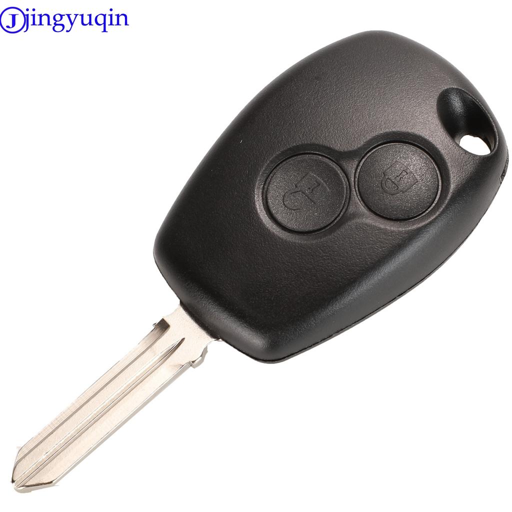 Jingyuqin Para Renault Megane Modus Espace Laguna Duster Logan DACIA Sandero Fluence Clio Kangoo Carcasa de Llave Remota de 2/3 Botones