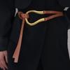 Vintage Decorative Buckle Belt Adjustable Lady's Knotted Belt Women's Waist Belt  Daily Wear
