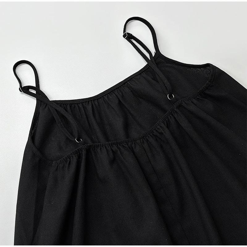 Women's Spaghetti Straps Dress Summer Sleeveless Y2k Clothes Beach Holiday Popular Big Swing Sundress 2025 Popular Clothes