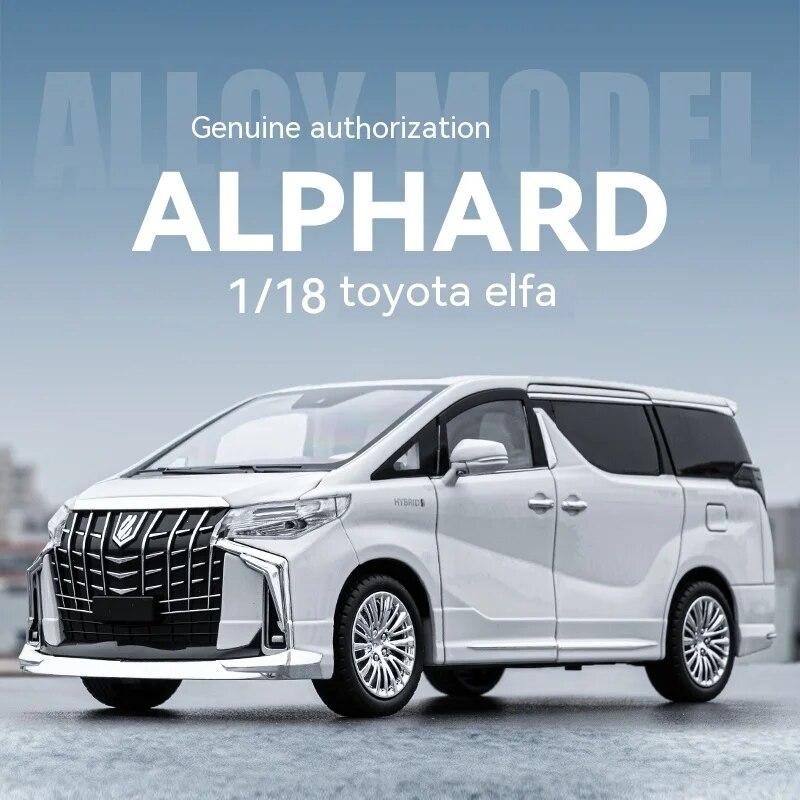 1/18 Scale Toyota Alphard Alloy Model Car - Highly Detailed Collector's Edition - Perfect for Display, Office Decor, Gift