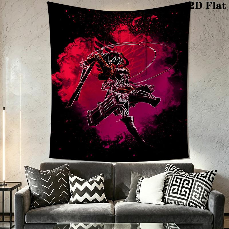Dark Warrior Tapestry Bold Art Space Tapestry Background Cloth Wallmounted Work Of Art Home Decor Homestay Soft Decoration Tapestry