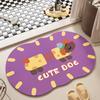 Mengqu Puppy Entrance Dirty Door Mat Bathroom Shower Room Strong Absorbent Foot Mat Diatom Mud Style Floor Mat