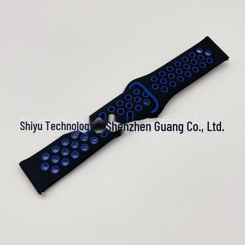 "Two-Color Silicone Strap for Huawei GT3, Samsung S4, Huami GT2pro, Honor Magic2, Xiaomi Watches"