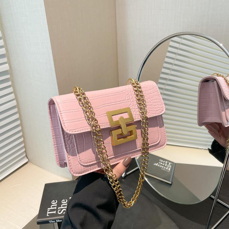Summer Trend Light Luxury Women's Bags High Value Beautiful Solid Color Chain Single Shoulder Underarm Messenger Bag Versatile
