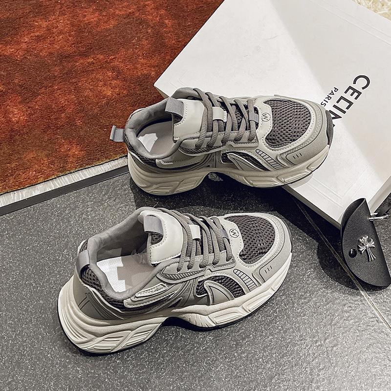 2025 Women Sneakers Platform Breathable Shoes Ladies Thick Sole Sneakers Casual Shoes Thick Sole Tennis Vulcanized Shoes