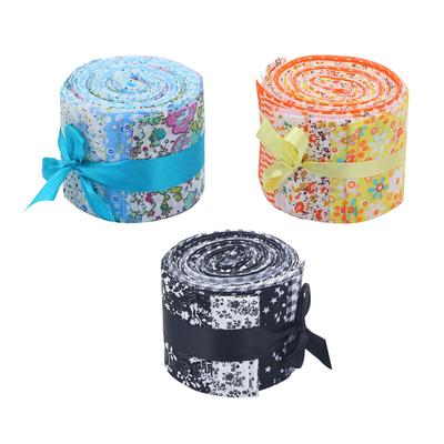 20 Pieces 2.4 Inch Jelly Roll Floral Cotton Craft Roll Up Sewing DIY