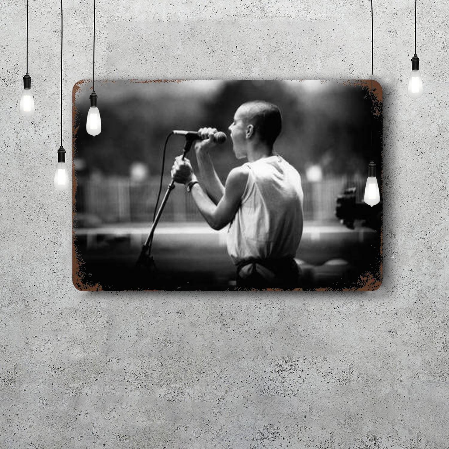 

sinead oconnor Classic Poster Rusty Metal Plaque Retro Decorative Plate Bar Man Cave Garage Club Metal Sign Wall Decoration 20x30cm（7.8x11.8inch）