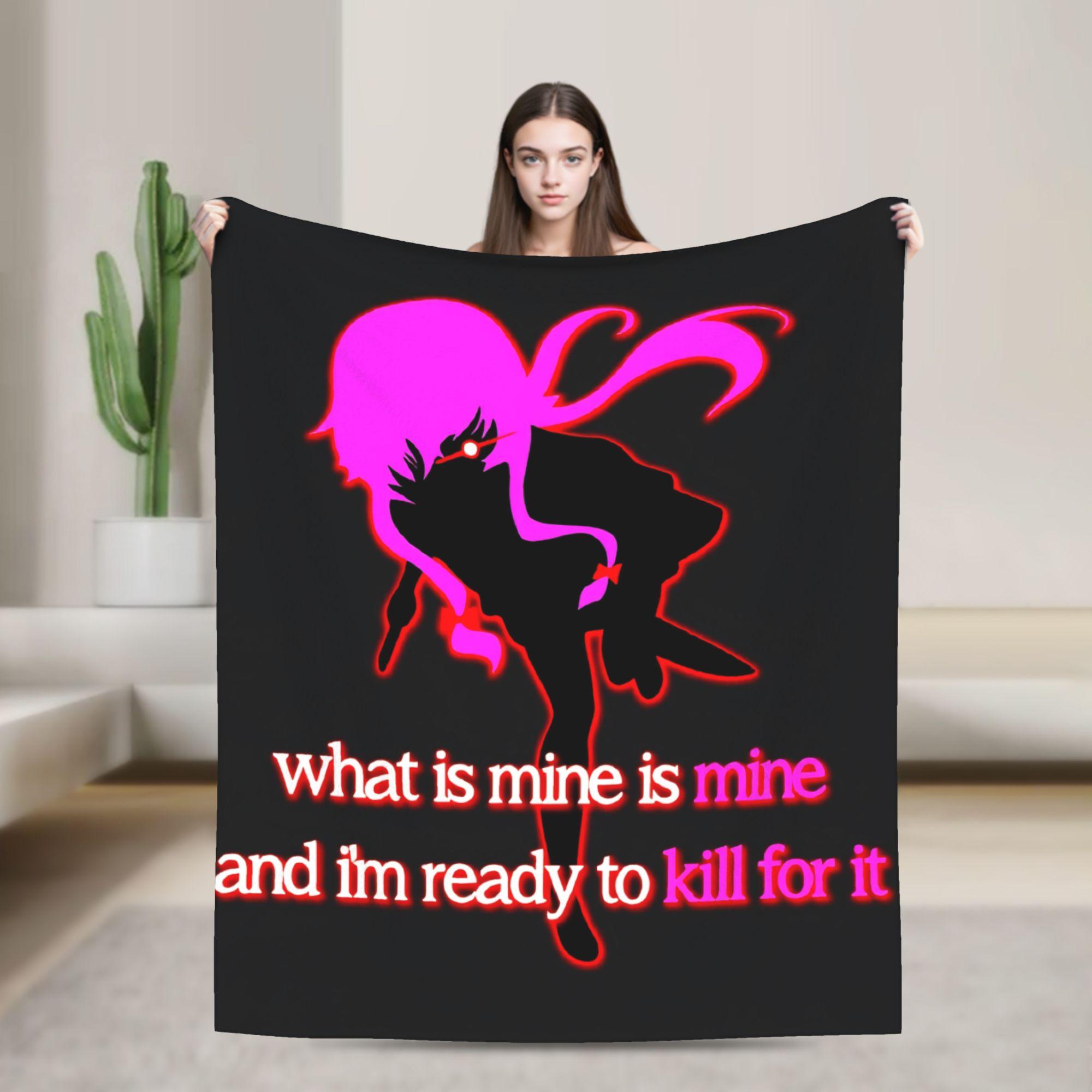 

Mirai Nikki Gasai Yuno Flannel Blanket Winter Soft Durable Throw Blanket for Child Home Decor Funny Bedspread Sofa Bed Cover 75x90cm