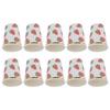 10Pcs Party Tableware Disposable Strawberry Pattern Tableware Set for Birthday Parties Seaside PartiesPaper Cup