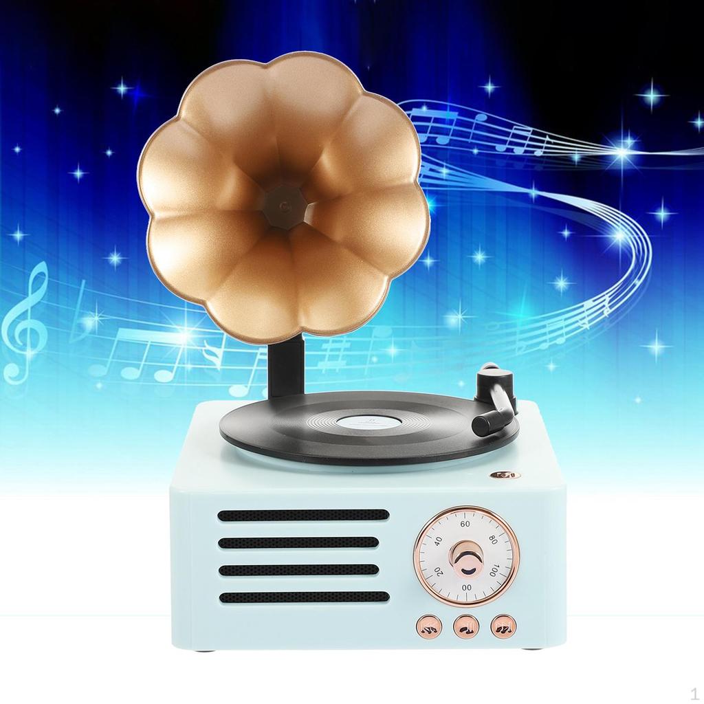 Turntable .0 All Gramophone Speaker for Decoration Office Christmas