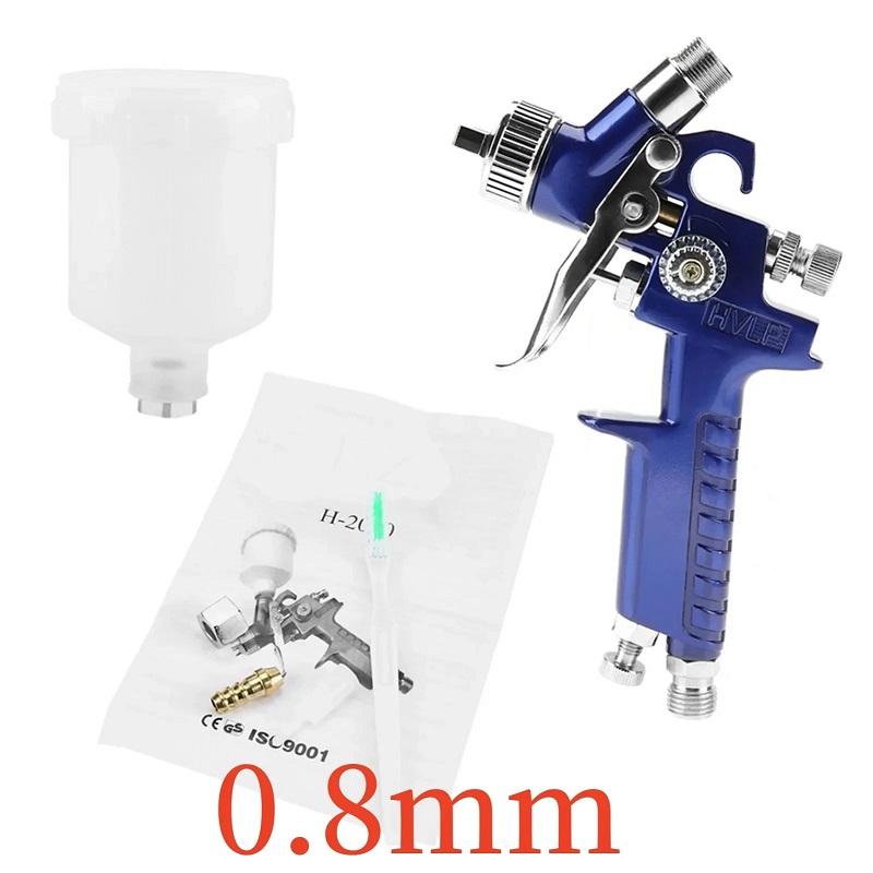 Professionelle Mini-Druckluft-Spritzpistole 0,8/1,0 mm Düse 125 ml - Für Autolackierung und -reparatur, Möbel-Spritzpistole Auf Lager@@