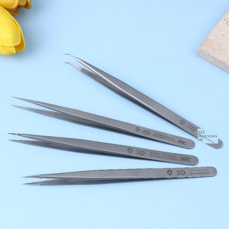 I2C NS(01-04) Super Alloy Tweezers Phone Circuit Repair Hand Tool Non-magnetic Stainless Steel Flying Wire Forceps