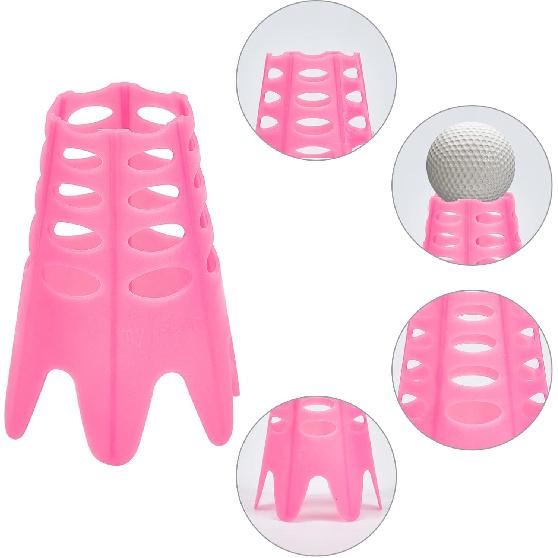 CHGCRAFT 17Pcs Golf Simulator Tees Plastic Golf Tee Golf Mat Tees Practice Golf Tees Perfect for Turf and Driving Range Indoor Claw Tee Mixed Color