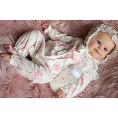 60 CM 3D Paint Skin Silicone Reborn Girl Baby Doll with Blood Vessels Bebe Lifelike Art Hand Made Toddler Birthday Toy
