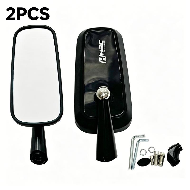 Side Mount Aluminum Alloy Motorcycle Rear View Mirror Wide HD View Anti-Scratch for Adventure Bike Street Scooter ATV белый